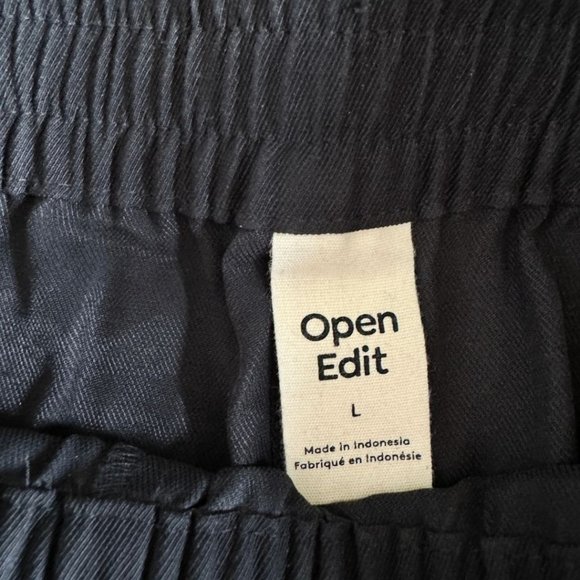 Open Edit Light Summer Dress Shorts | Black | US L - Picture 5 of 6